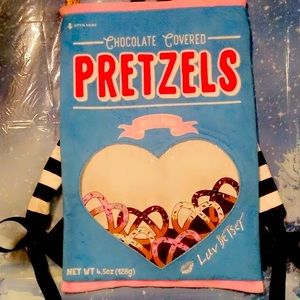 Betsy Johnson pretzels bag.